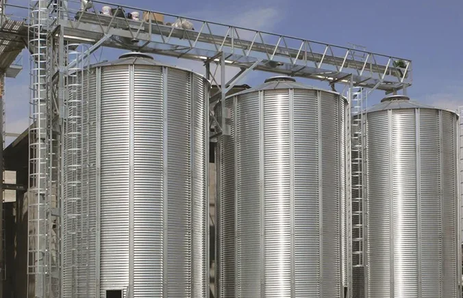 Farm grain storage silos