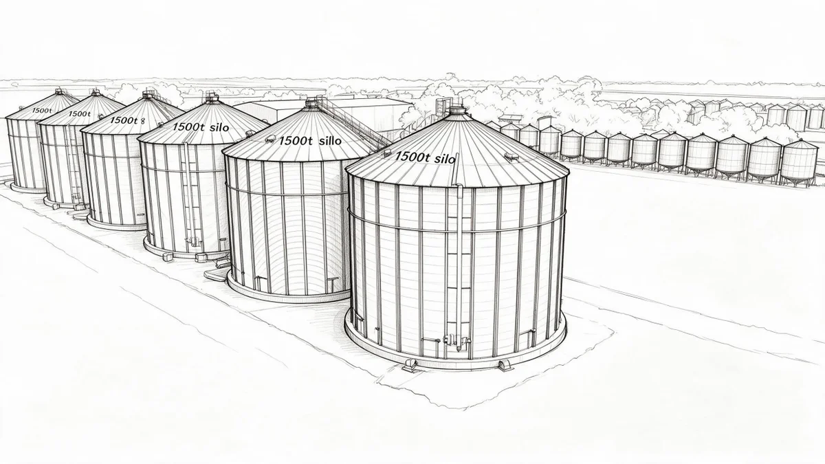 15,000T commercial storage site layout