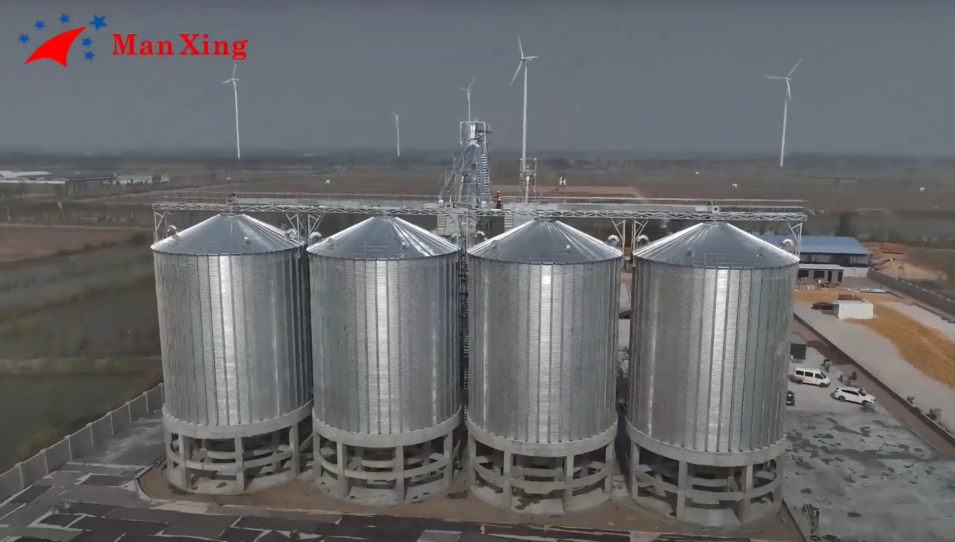 Concrete Grain Silos and Grain Drying Towers
