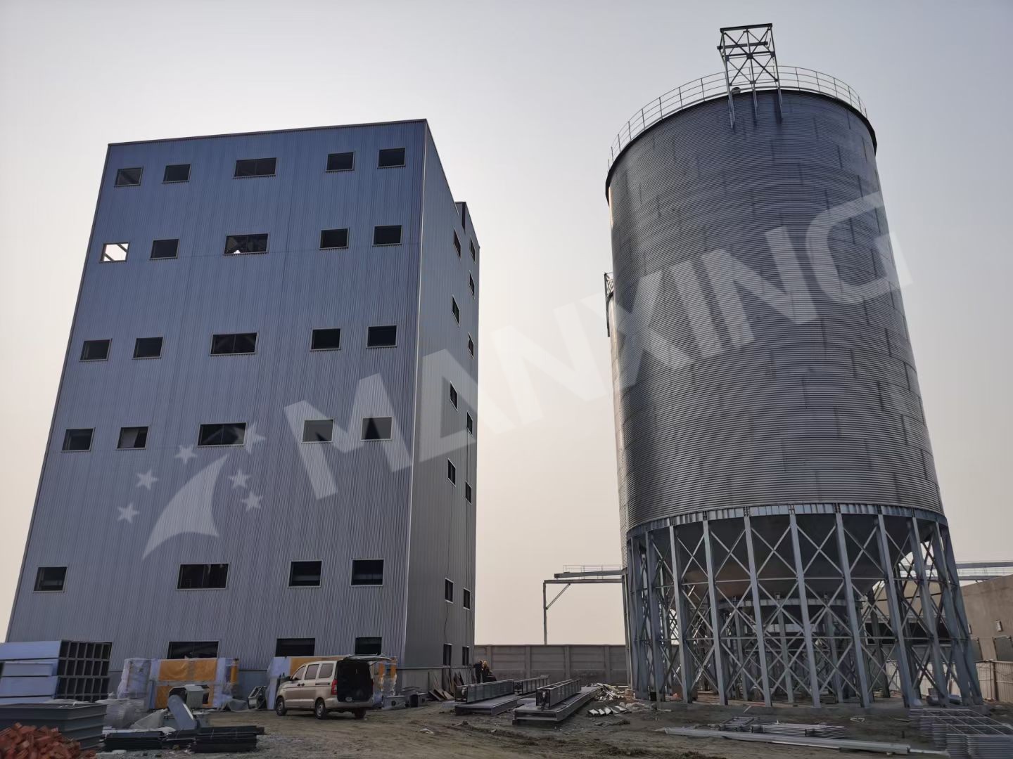 Silos de almacenamiento de trigo