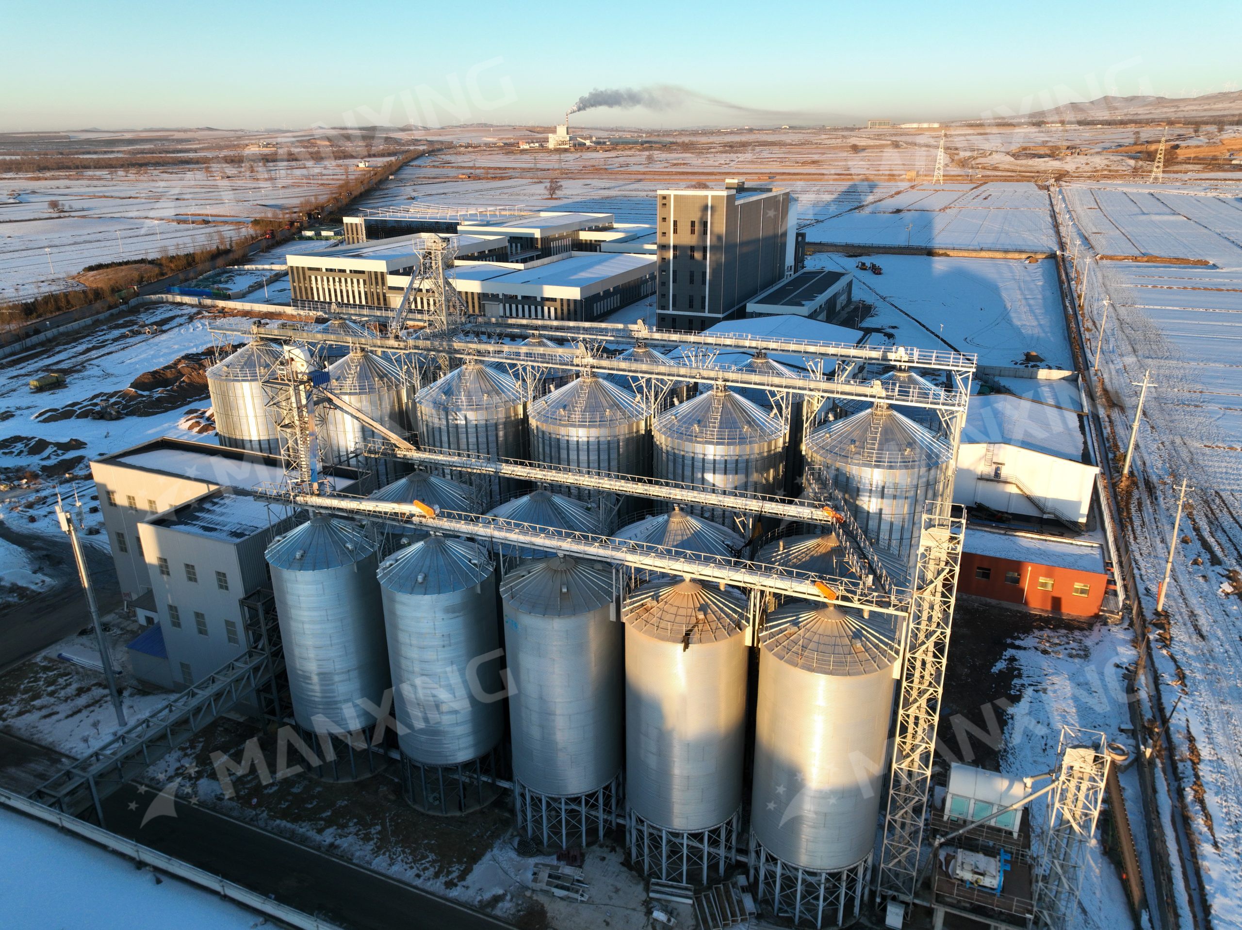 Silos de contenedores de almacenamiento de soja