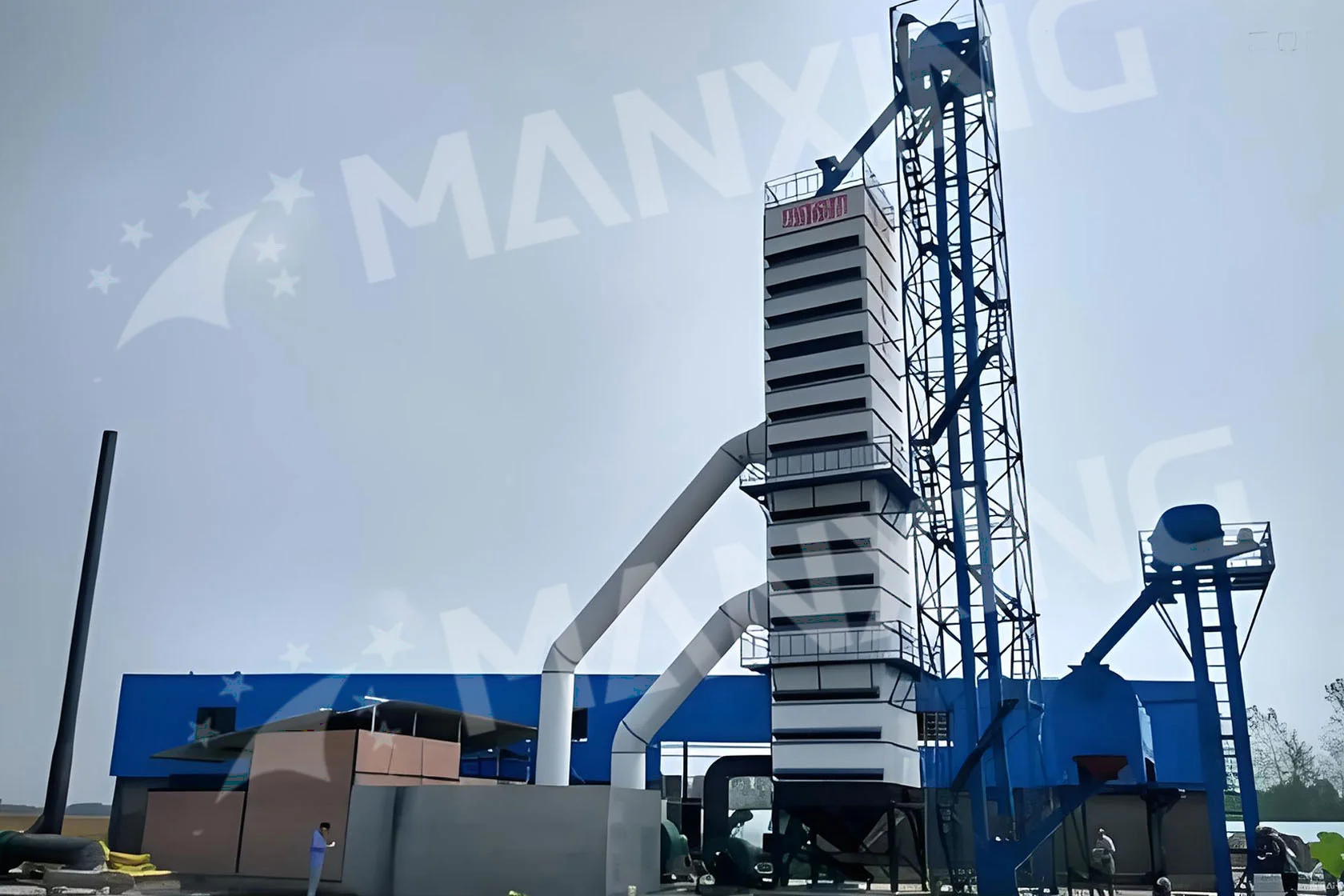 Continuous Grain Drying Tower