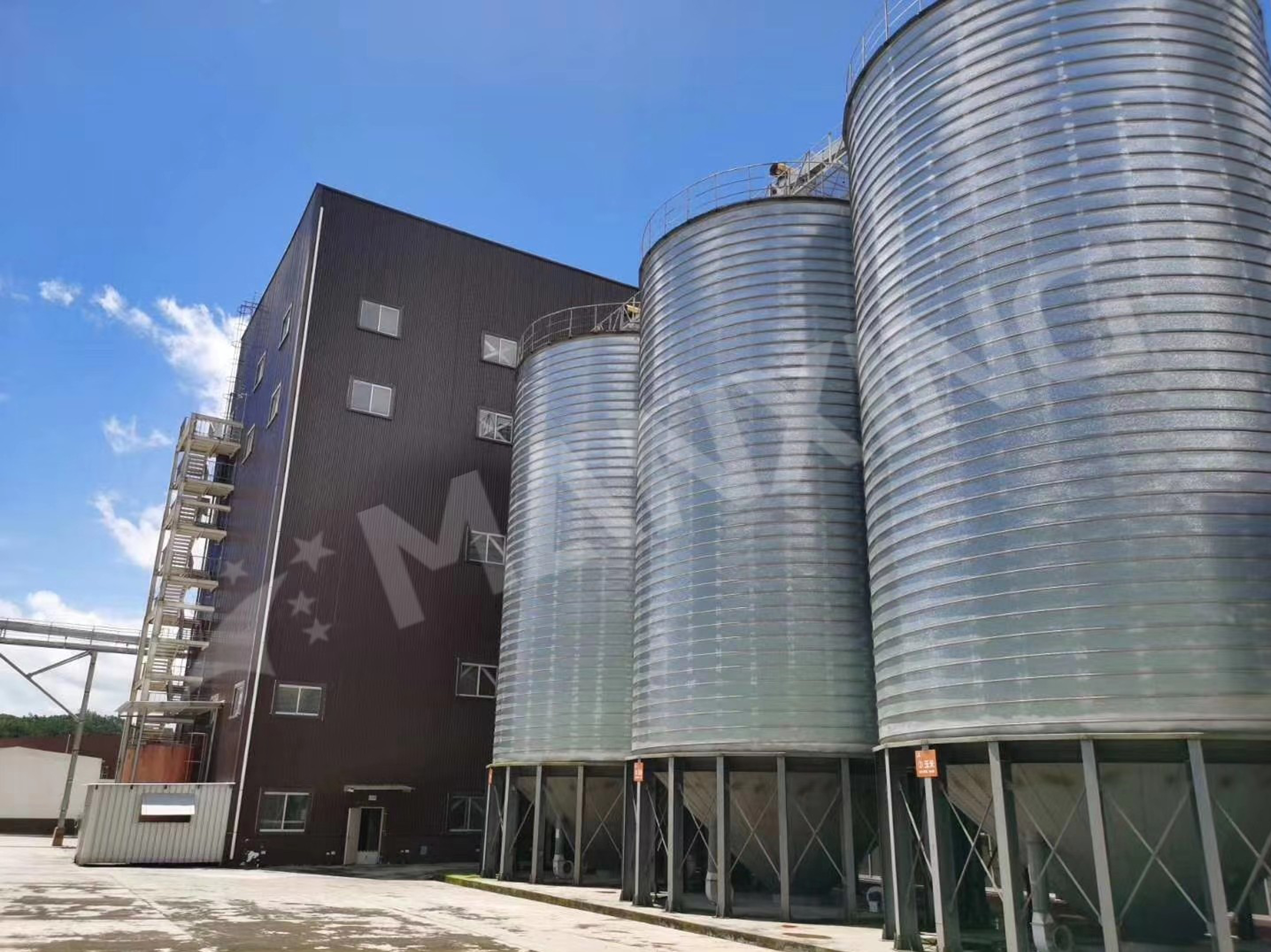 Silo de acero para almacenamiento de piensos