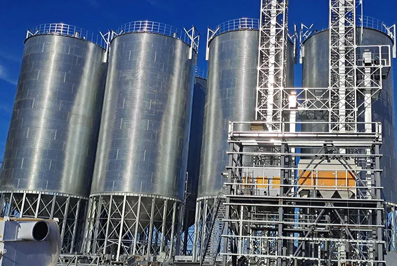 Hopper bottom silo project in Peru